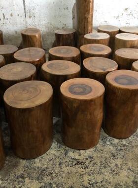 9C香子樟木凳根雕凳子木茶墩子原木树桩木桩底座茶几桌大实VYX板