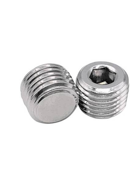 DIN906 内六角喉塞 304不锈钢 NPT 1/4-18牙  不锈钢内六角喉塞