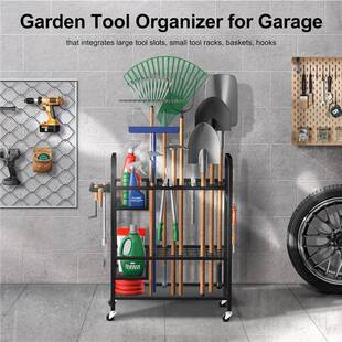 带轮的园工具收纳架电动工具盒收纳工具支子架整理储物SDP架花置