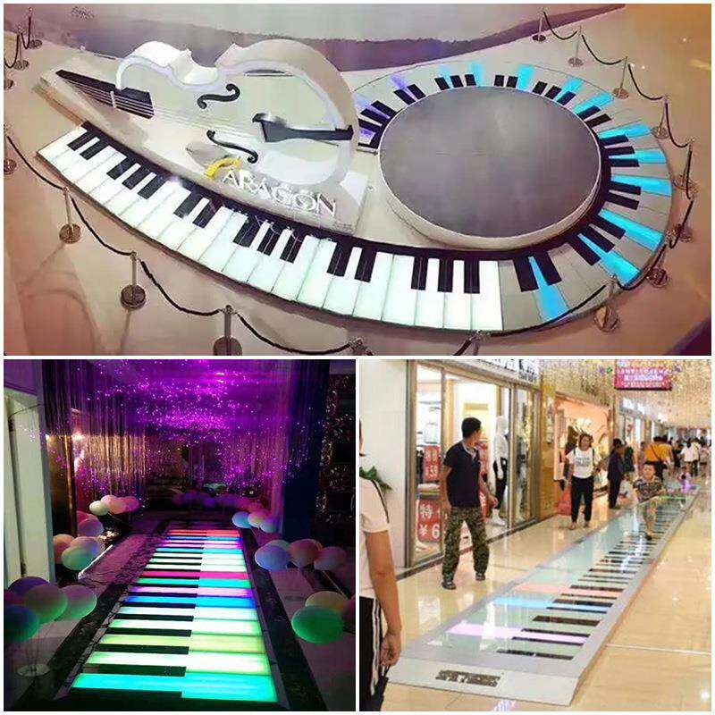 跃动方块格子乐le钢琴地砖灯网红音楼梯感应互动户外脚d踩DEZ地板