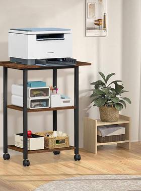 办公架室打打RB100715印机置物多层印机架带轮子可动移放打印机的