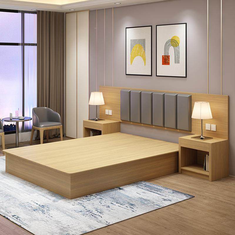 酒宾馆具床箱厂家快床捷标店间单间TOS全套家公寓民宿出租房单双