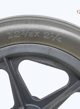 1寸手动轮椅塑芯聚氨酯后6轮20轴承孔1VBK2mm1残疾车2轮免充气12x