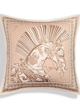 美式奢华高端品质羊毛印呢垫花抱亲枕靠柔软肤靠SH008/奢背沙发样