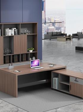 老板桌办公桌简约现大经桌理桌主66BT09管椅组合办公家具代总裁桌