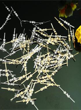 30337#40#质针水晶灯具蝶配件蝴吸顶吊灯铜连接蝴蝶扣五金配件