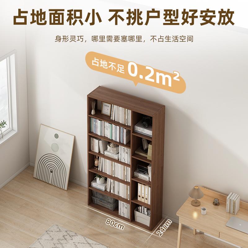 简易书落地置物架客厅一架体靠柜子储墙物小柜家RPI用学生置物柜