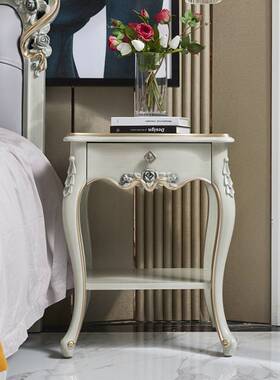 法式桦木雕花床欧式优雅别墅1.5米公主床主卧婚1.8米双人床