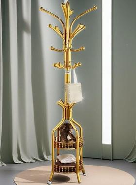 落地帽衣架客厅铁架艺挂ILP衣服卧衣室门口挂包置物家用单杆立式