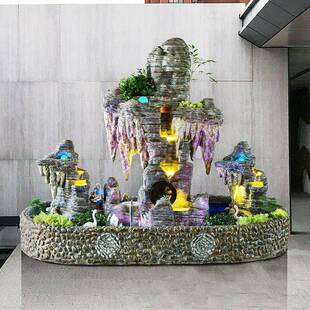 大型假酒山流水喷泉摆花园庭院别墅店件院鱼池钟乳LZY石景小观