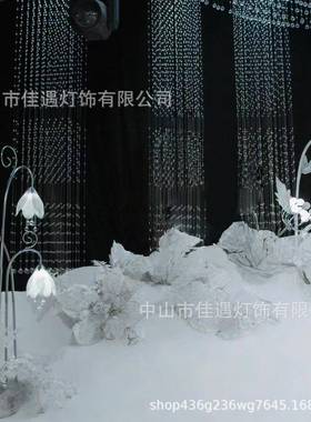 婚庆道具玉地兰花发IHL路引置灯电镀铁艺路引婚礼舞台场装饰布道