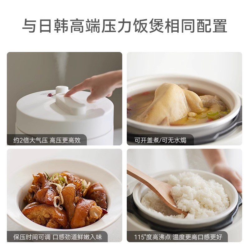 olyks出口原款电压力锅家用小型迷你智能L高压锅煲1-2人3