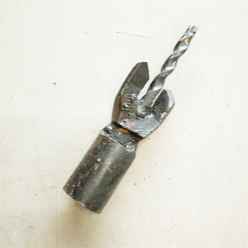 水钻用镶合金打土钻头自来水管道自动出土螺旋打土钻头//0