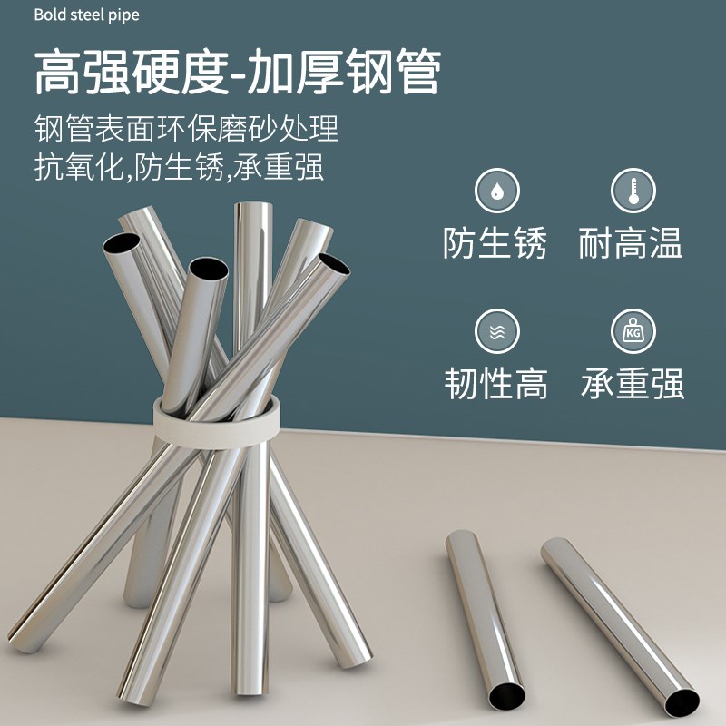 布衣柜家用卧室结实耐用简易小衣柜出租房屋用组装加厚加粗全钢架