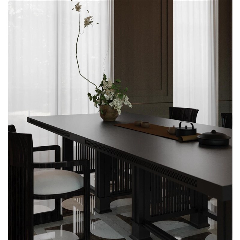 202新款实木茶桌椅别墅豪宅白蜡木茶台高端设计师定制泡茶桌