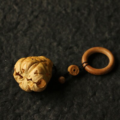 【铃铛】几十年满钉老竹根纯手工精工雕刻铃铛把件把玩竹雕工艺品