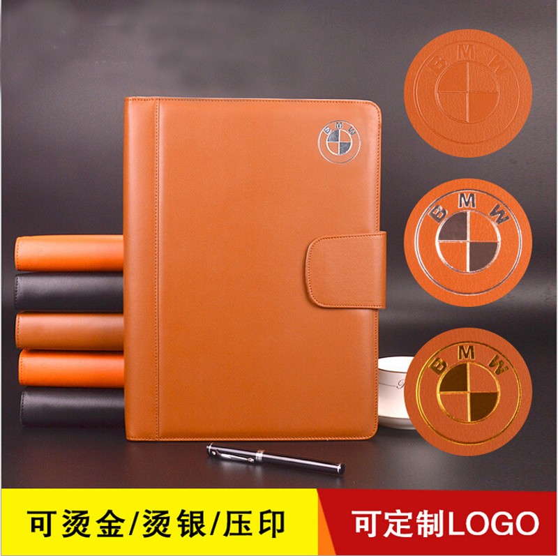 多功能带计算器活页经理夹插页商务办公皮质销售夹 文件夹定制