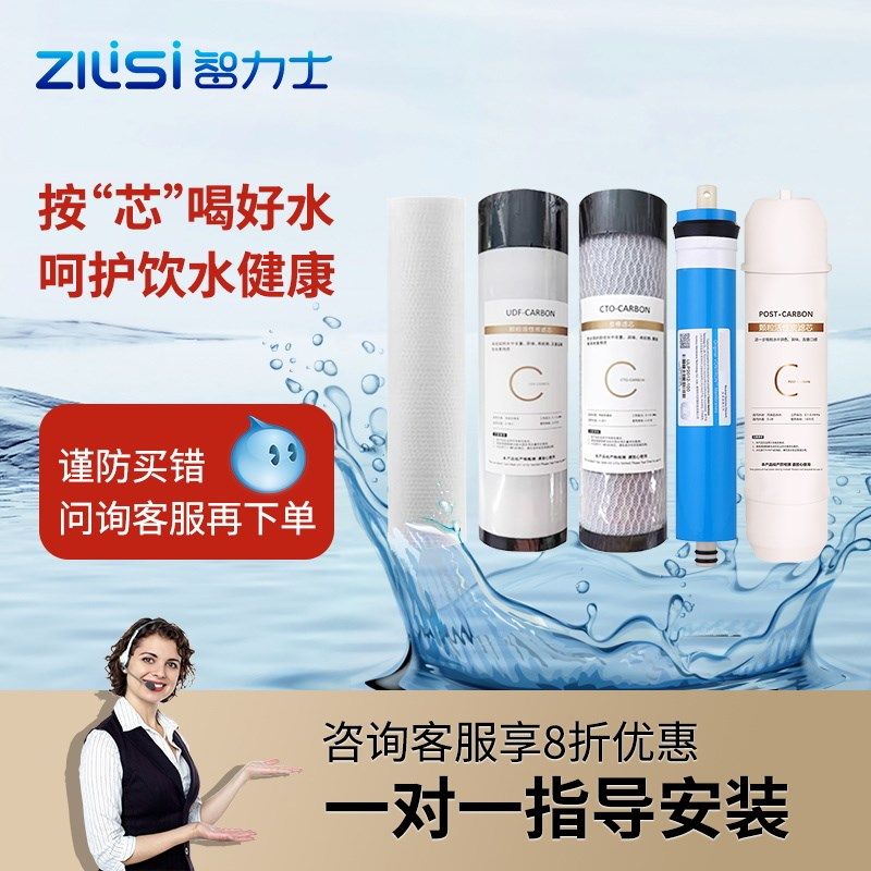 商用饮水机滤芯净水器卡接式PP棉后置碳颗粒碳滤芯套装饮水机配件