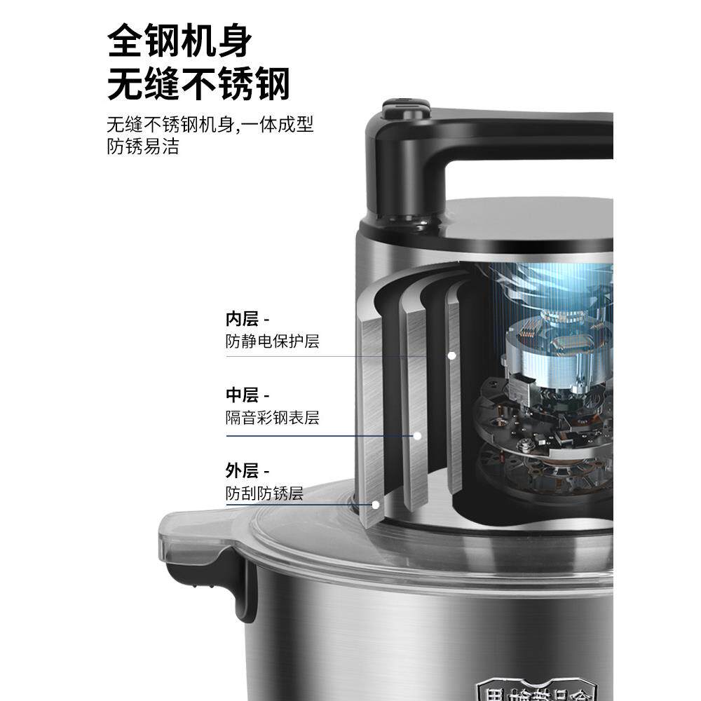 HY-00110L升升商用绞肉大功率多功能家用大6容量搅肉拌馅机搅碎菜