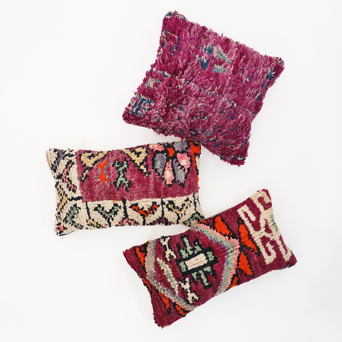 o靠omo羊loRgy摩洛哥进口毛抱枕沙发枕汽车靠VIM背午睡枕腰枕