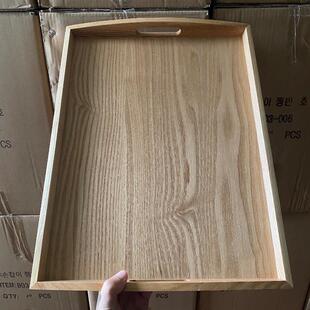 饭店端菜菜盘家用的OGB餐大上托盘号烧烤木盘木质盘商用酒店餐厅