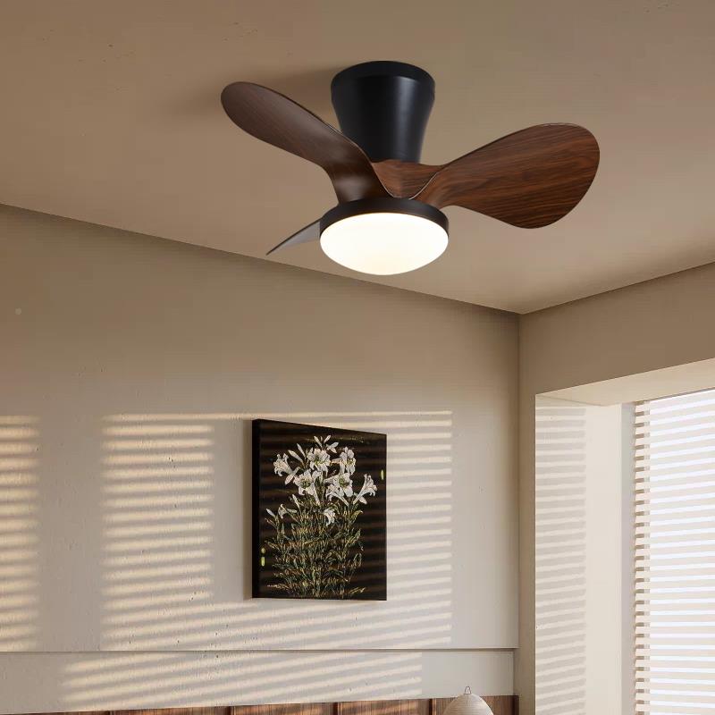 飞朵（家飞朵 小尺寸复古室吸顶扇灯全光谱新款法式中吊古风扇灯