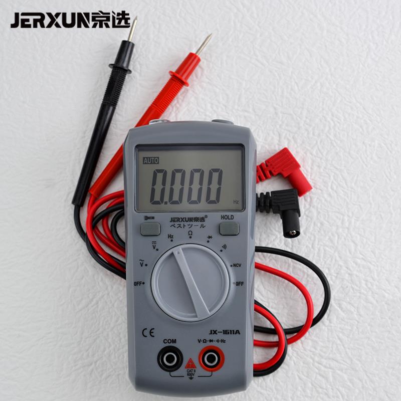 京选字万用表数显屏电阻JERXUN\/交流直电流压表电电子电容高精数