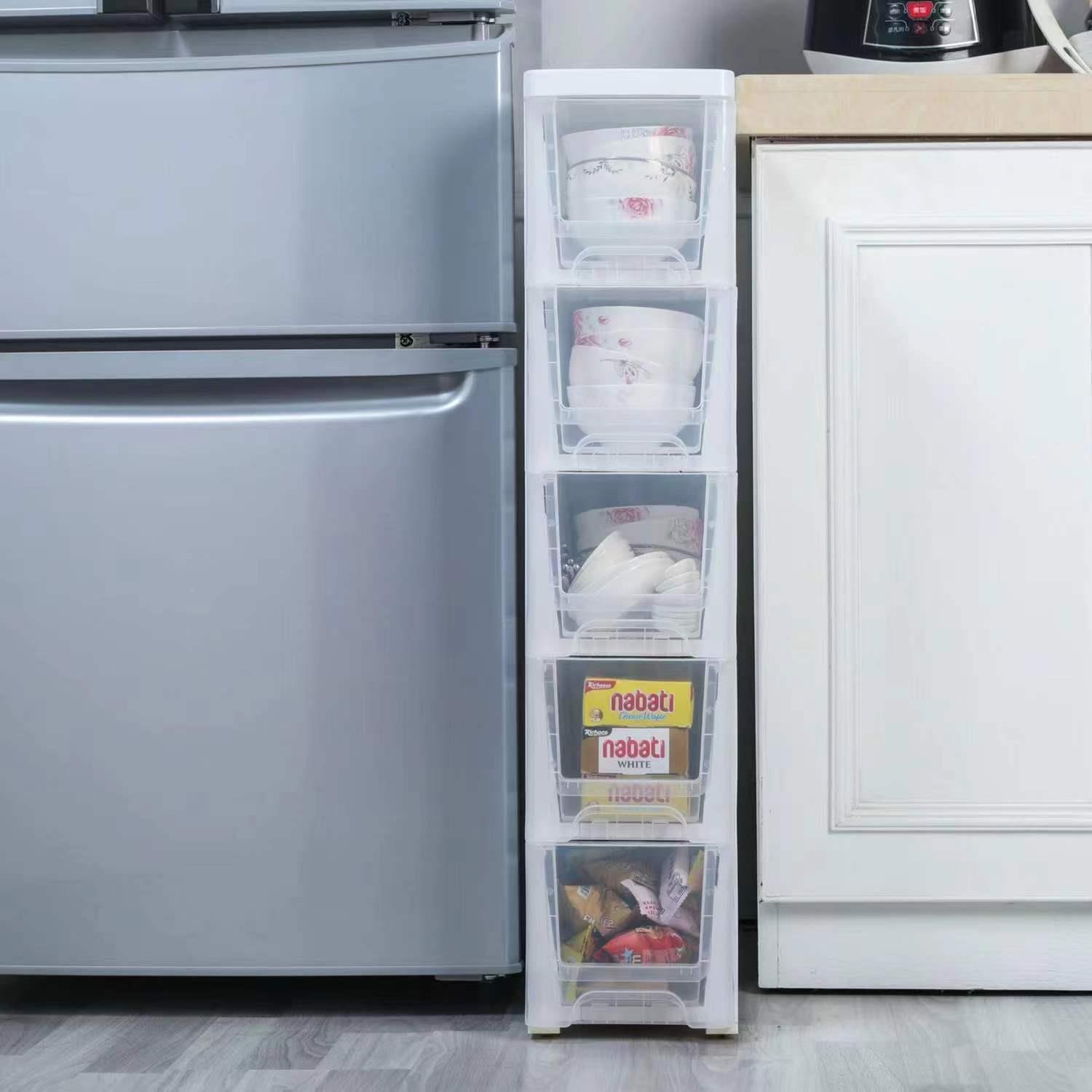 厨UH8625房收纳夹缝纳柜家抽屉式化妆柜室厕所缝隙收柜子边柜窄用