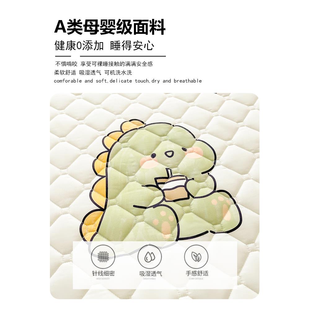 AJY202307类磨毛抗菌棉床笠单件床罩套三件席梦床垫夹保护罩套防