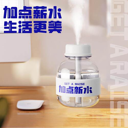 创意可乐加湿器小型桌面大雾量便携式空气净化补水静音车载喷雾
