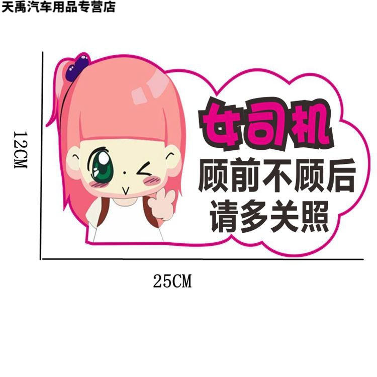 新交规实习车贴新手上路请多关照提示贴纸实习期上路行车警示标识