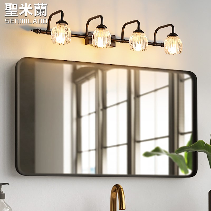 镜前灯led 卫生间美式镜柜灯浴室梳妆台灯化妆灯洗手间镜子灯壁灯