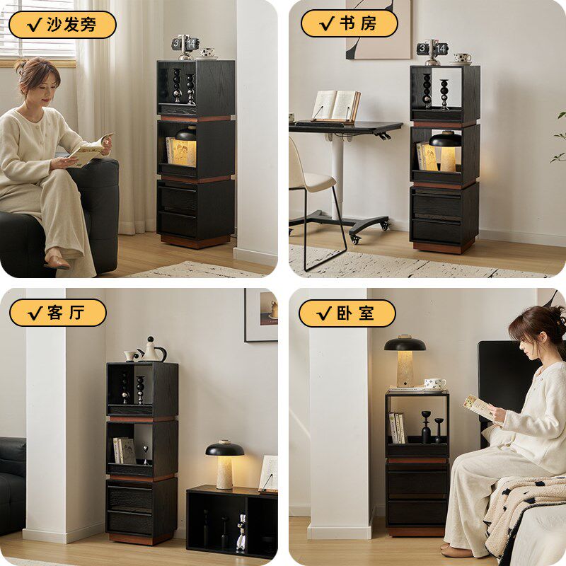 沙发旁边的边柜侧柜客厅侧边柜可移动窄柜收纳柜储物柜置物架2025