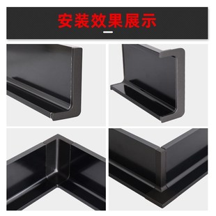橱柜免拉手柜体型材堵头拉手封头转角l型c型配件下柜c形上柜阳角