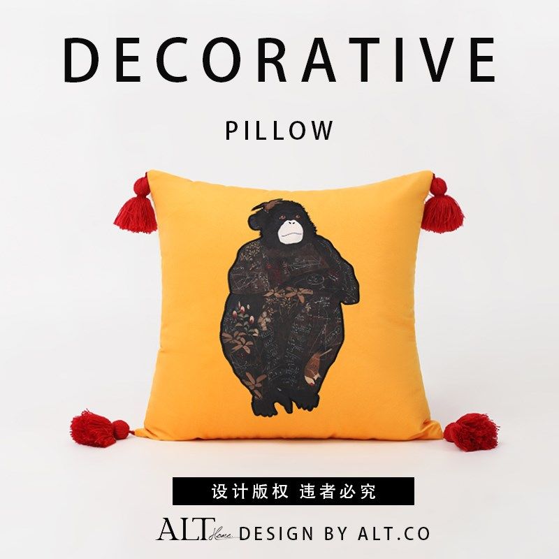 高端沙发客厅抱枕套不含芯卧室轻奢高级感床头艺术靠垫靠背可拆洗