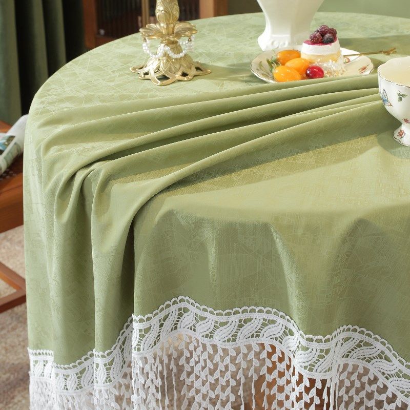 轻奢小圆桌桌布2025年新款高级感防水防油圆形盖巾布艺台布茶几布,居家布艺,桌布,淘宝优惠券,粉丝福利购,淘宝优惠卷