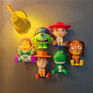 创意冰箱贴卡动漫玩具总动员3d立体磁贴草莓熊入户防盗门装饰贴