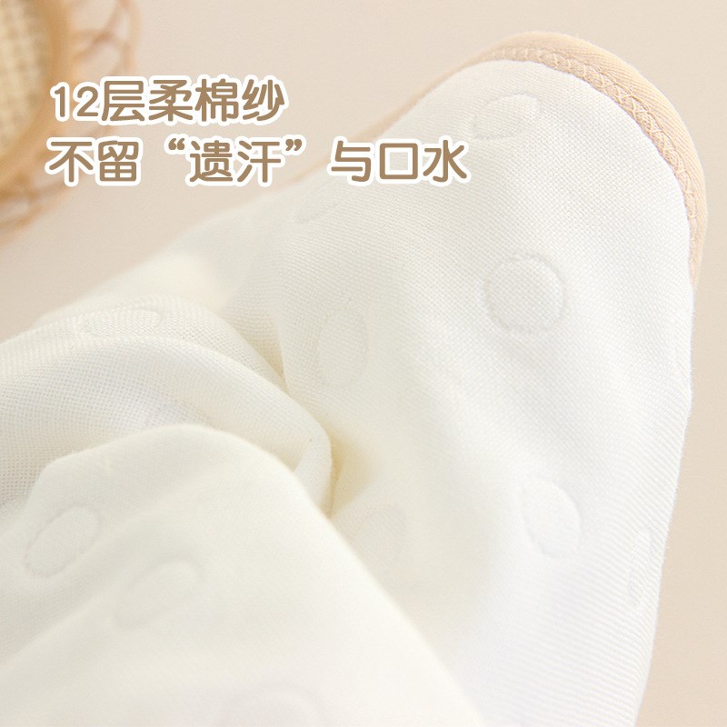 12层纱布云片枕新生儿枕头纯棉四季婴儿低平枕初生宝宝防吐奶枕垫