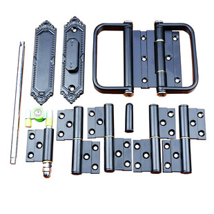 折叠门麒麟型材五金配件55款玻璃移门吊轮合页铰链配件开关拉手件