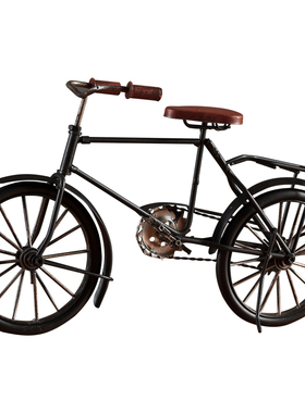 复古怀旧手工铁艺自行车模型家居客厅电视柜酒柜软装饰工艺品摆设