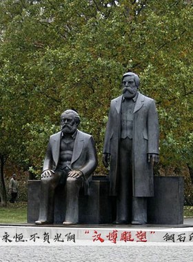 玻璃钢仿铜马克思人像雕塑校园文化广场铸铜西方名人塑像可定制做