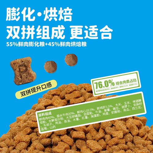 汪小七 烘焙双拼狗粮鲜鸡肉配方幼犬成犬泰迪博美比熊雪纳瑞通用