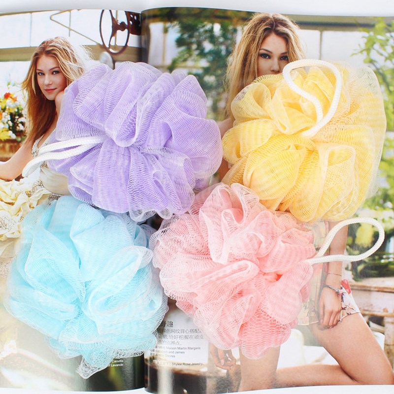 拉美拉沐浴球小号洗澡浴花球沐浴擦刷搓澡起泡网球搓澡巾多泡儿童