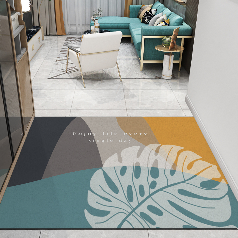 地垫入户门垫进门PVC可擦门口脚垫免洗地毯大门皮革蹭土垫子可裁