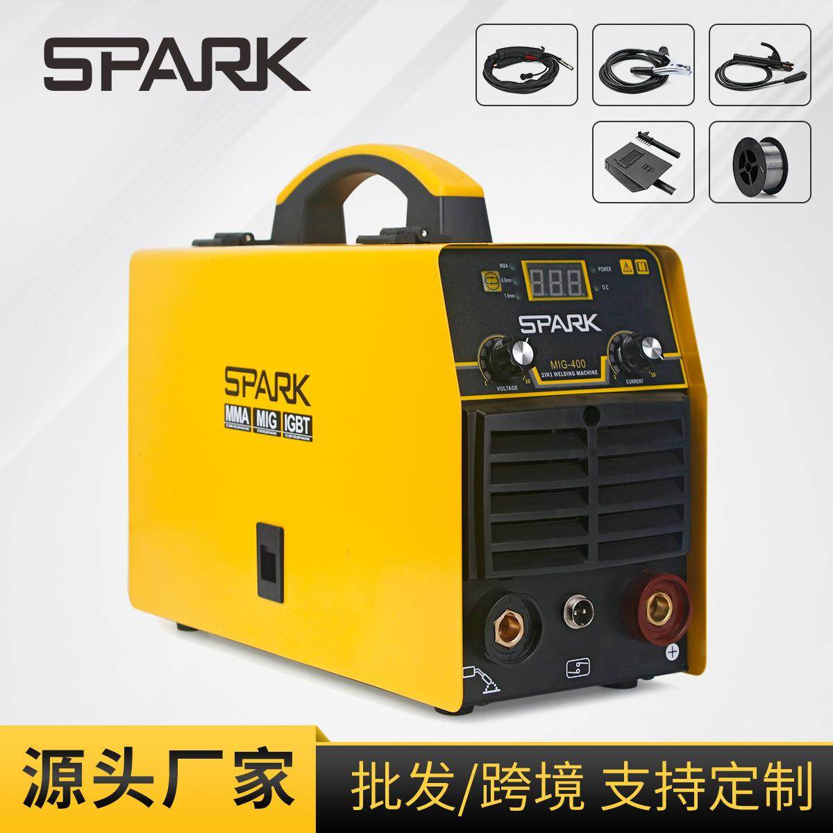 跨境多功能二氧化碳手工焊无气二保焊焊机MIG 400电焊机点焊