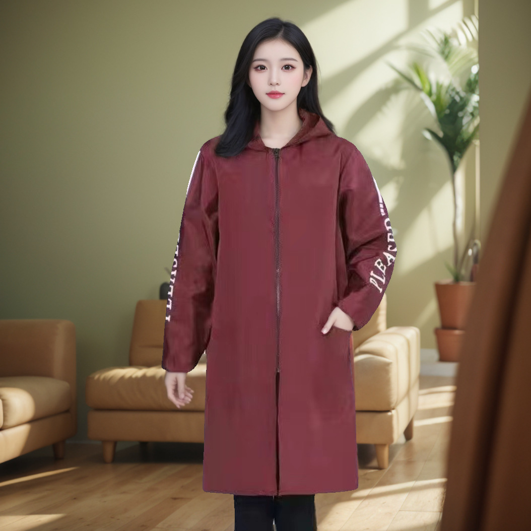 【加绒加厚】加绒罩衣冬季加厚防水防油厨房长袖围裙男女工作服TQ