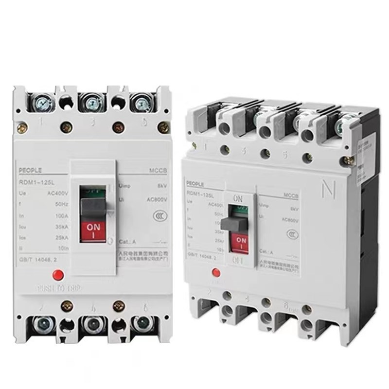 RDM1塑壳断路器三相四线3P/10010空气开关P/030人民电器