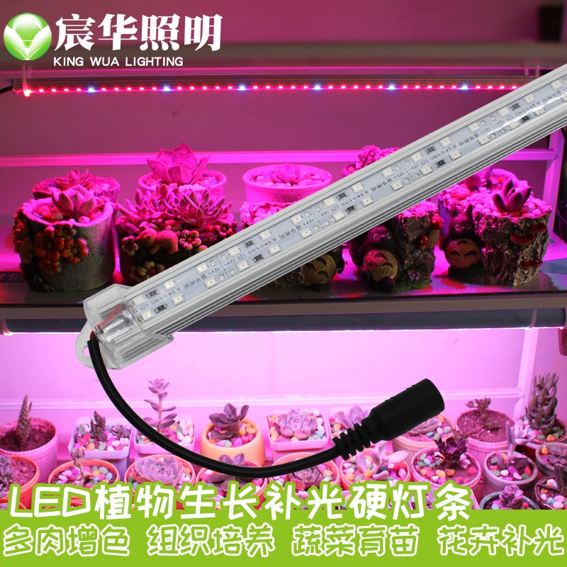 LED植物生长多肉补光灯红蓝光上色温室蔬菜瓜果LED硬灯条低压V