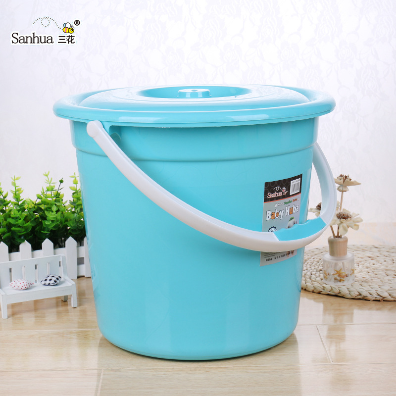 带盖大水桶1L18L20L桶身加厚pp水桶无气味水桶家用储水桶洗车桶