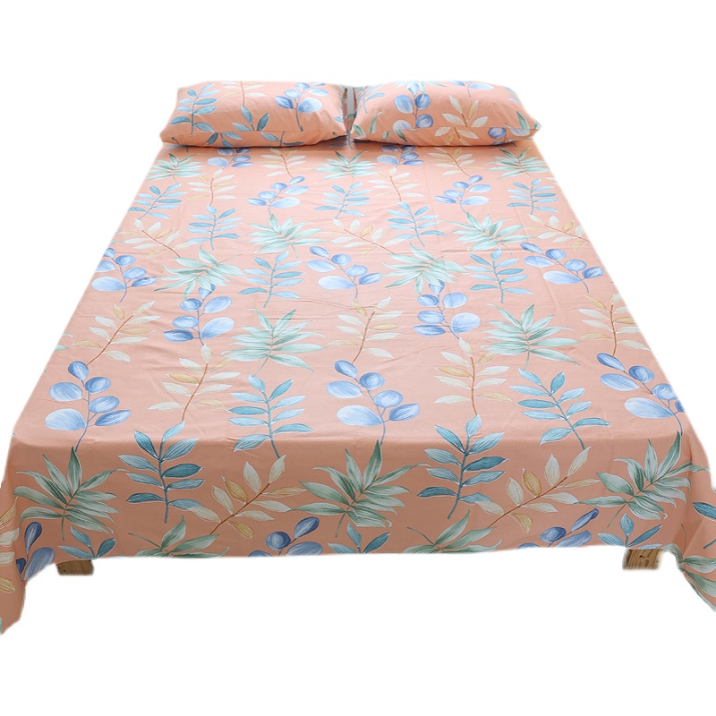 加厚加密100%全棉老粗布凉席单人宿舍床单被单床笠枕被罩